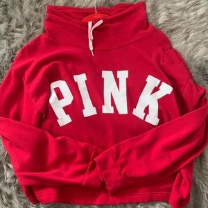PINK Victoria’s Secret red cowl neck sweatshirt